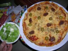 recette - Quiche chorizo, mortadelles, tomates et olives