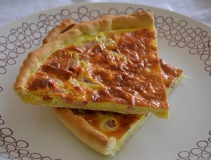 recette - Quiche lorraine au curry