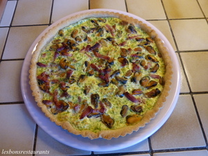 recette - Quiche aux moules