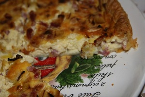 Quiche poireaux - lardons