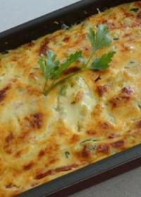 recette - Quiche sans pâte aux courgettes et tomates