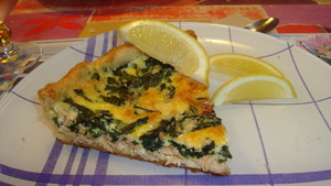 recette - Quiche au saumon et aux épinards