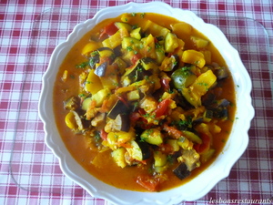 recette - Ratatouille au curcuma