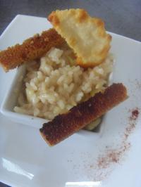 Risotto aux pommes, Martini et pain d'Épices