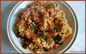 recette - Riz aux courgettes