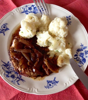 recette - Rôti de Porc sauce au vin blanc, moutarde, thym et miel