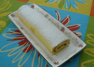 recette - Roulé à la rhubarbe