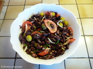 recette - Salade de haricots rouges