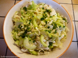 recette - Salade de gruyère aux oignons