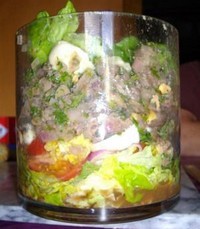 recette - Salade verte au foie de volaille