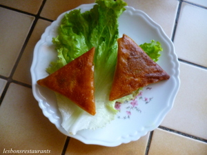 Samoussas aux petits légumes