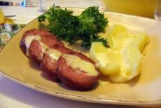 recette - Saucisses de morteau à la cancoillotte