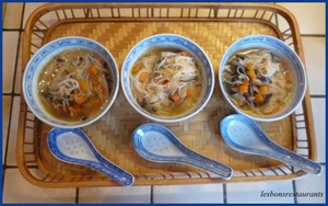 Soupe chinoise aux vermicelles de riz