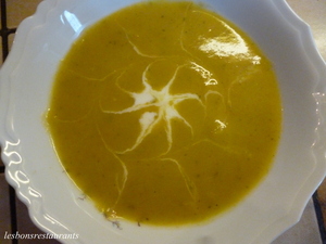 recette - Soupe de potiron au pesto ou une araignée dans mon potage