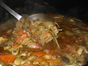 Soupe sans gluten au boeuf façon chinoise