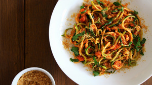 recette - Spaghetti de courgettes 