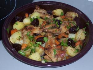 recette - Tajine de lapin aux pruneaux