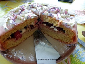 recette - Tambourin aux framboises