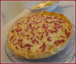 Tarte à la choucroute et au munster