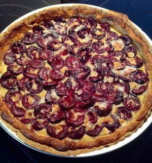 recette - Tarte aux cerises noires