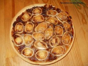 recette -  Tarte aux oignons rouges et chèvre