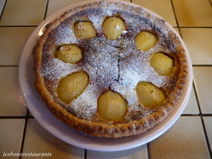 recette - Tarte aux poires et aux noisettes