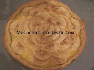 recette - Tarte aux pommes et crème pâtissière