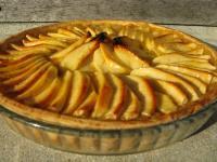 recette - Tarte aux pommes sur sa compote vanillée