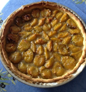 recette - Tarte aux prunes Reine-Claude