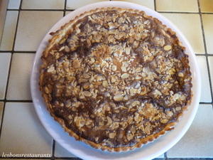 recette - Tarte à la banane et aux amandes