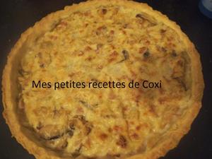 recette - Tarte jambon, champignons et béchamel