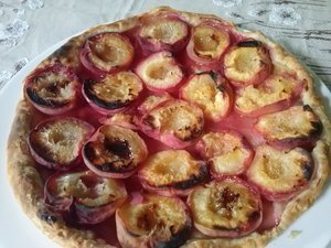 recette - Tarte aux pêches