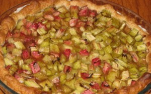 recette - Tarte à la rhubarbe