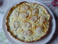 recette - Tarte salée à la rhubarbe