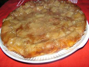 recette - Tarte tatin à la rhubarbe