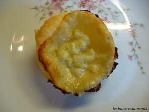 Tartelettes aux poires et au roquefort en version apéritive