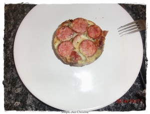 recette - Tatins à la saucisse de Montbéliard