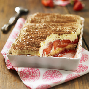 recette - Tiramisu aux fraises