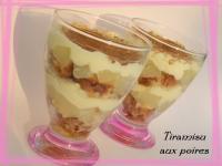 recette - Tiramisu aux poires