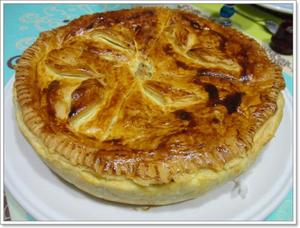 recette - Tourte au chapon et champignons