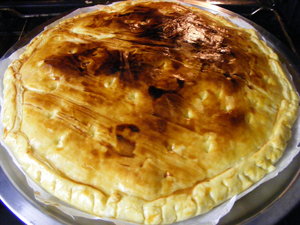 recette - Tourte poireaux et jambon