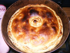 recette - Tourtière au poulet et aux champignons