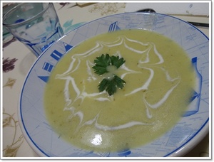 recette - Velouté anisé de courgettes au fenouil