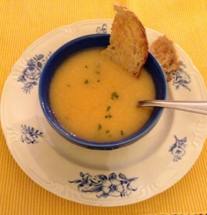 recette - Velouté de crevettes grises