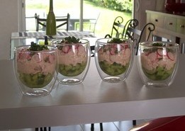 recette - Verrine concombre et rillettes de thon