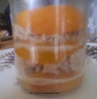 recette - Verrine thon et pêches