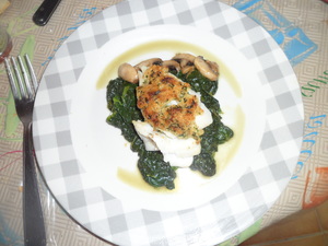 recette - Dos de cabillaud et son crumble aux fines herbes