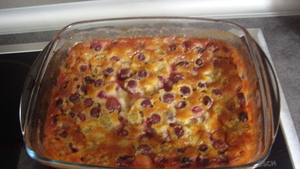 recette - Clafoutis aux deux raisins