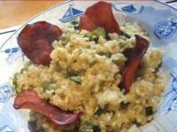 recette - Risotto aux courgettes et poivron