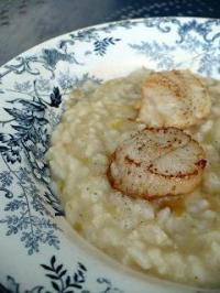 recette - Risotto aux poireaux et coquilles saint-jacques